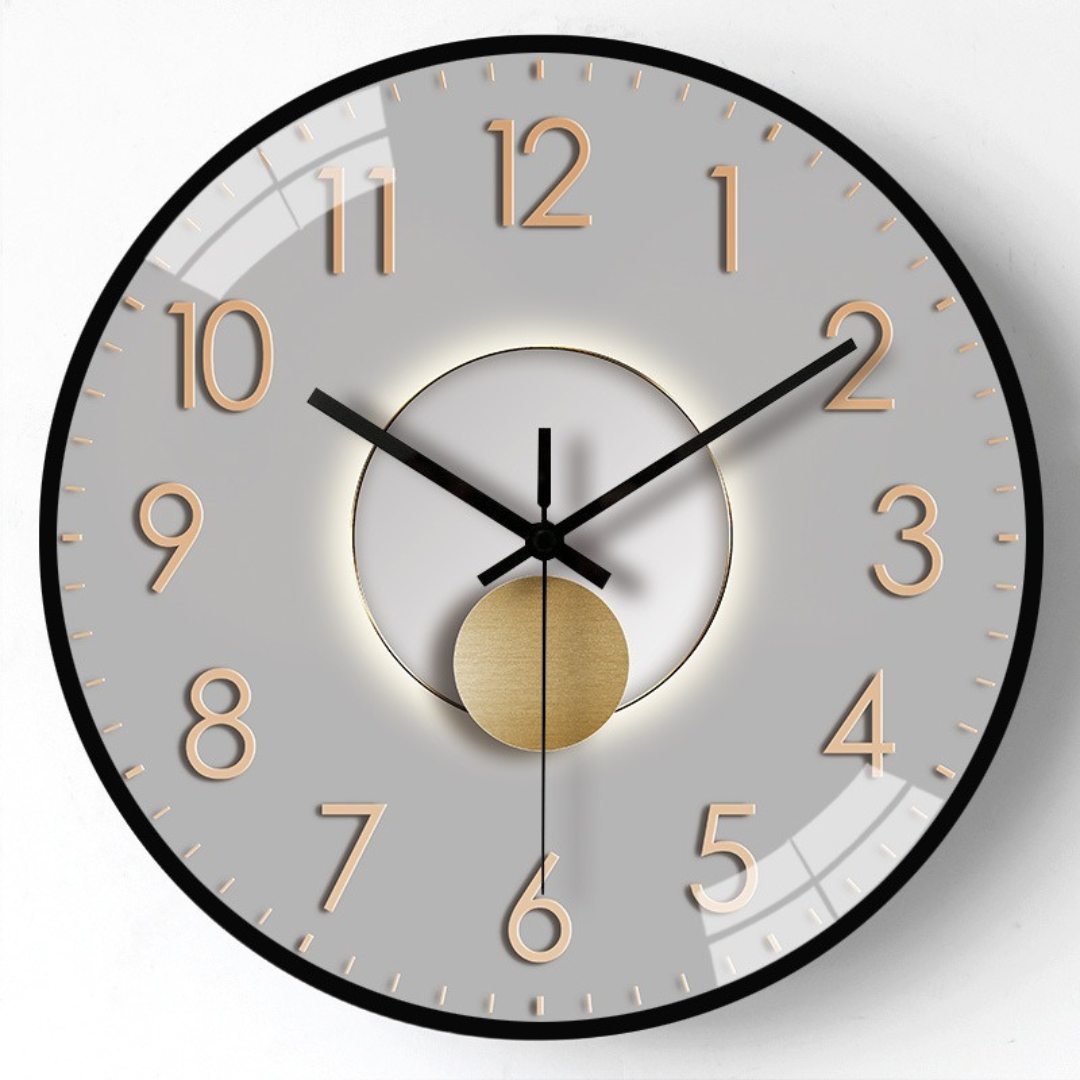 Round Luxury Modern Wall Clock