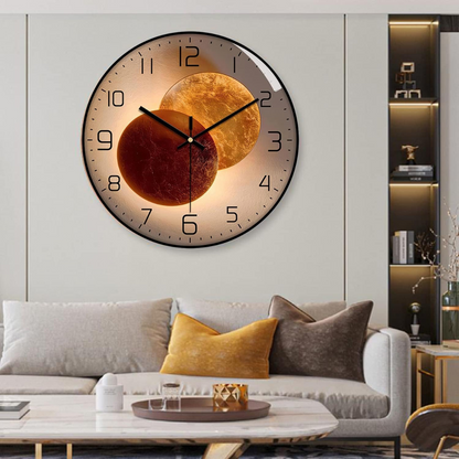 Round Luxury Modern Wall Clock